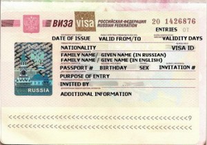 visa russie